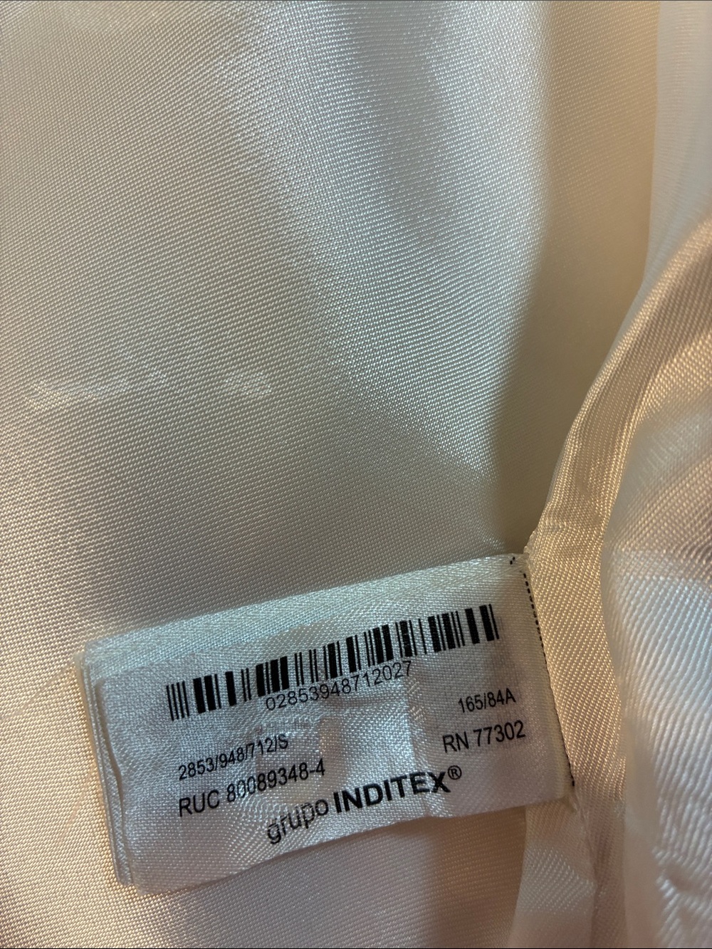 ZARA Cream Feather-Cuff Cropped Blazer with removable cuffs. Soft elegant lining - Picture 8 of 10